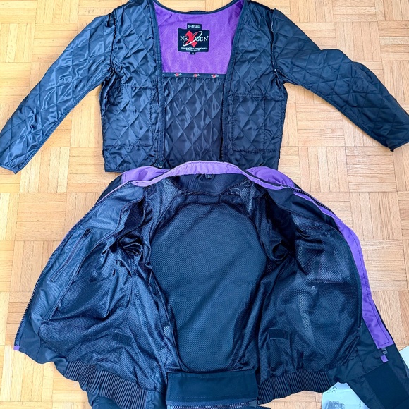 NexGen Women’s CE Armored Motorcycle Jacket. S Purple/Black | Vented, Reflective - Picture 8 of 16